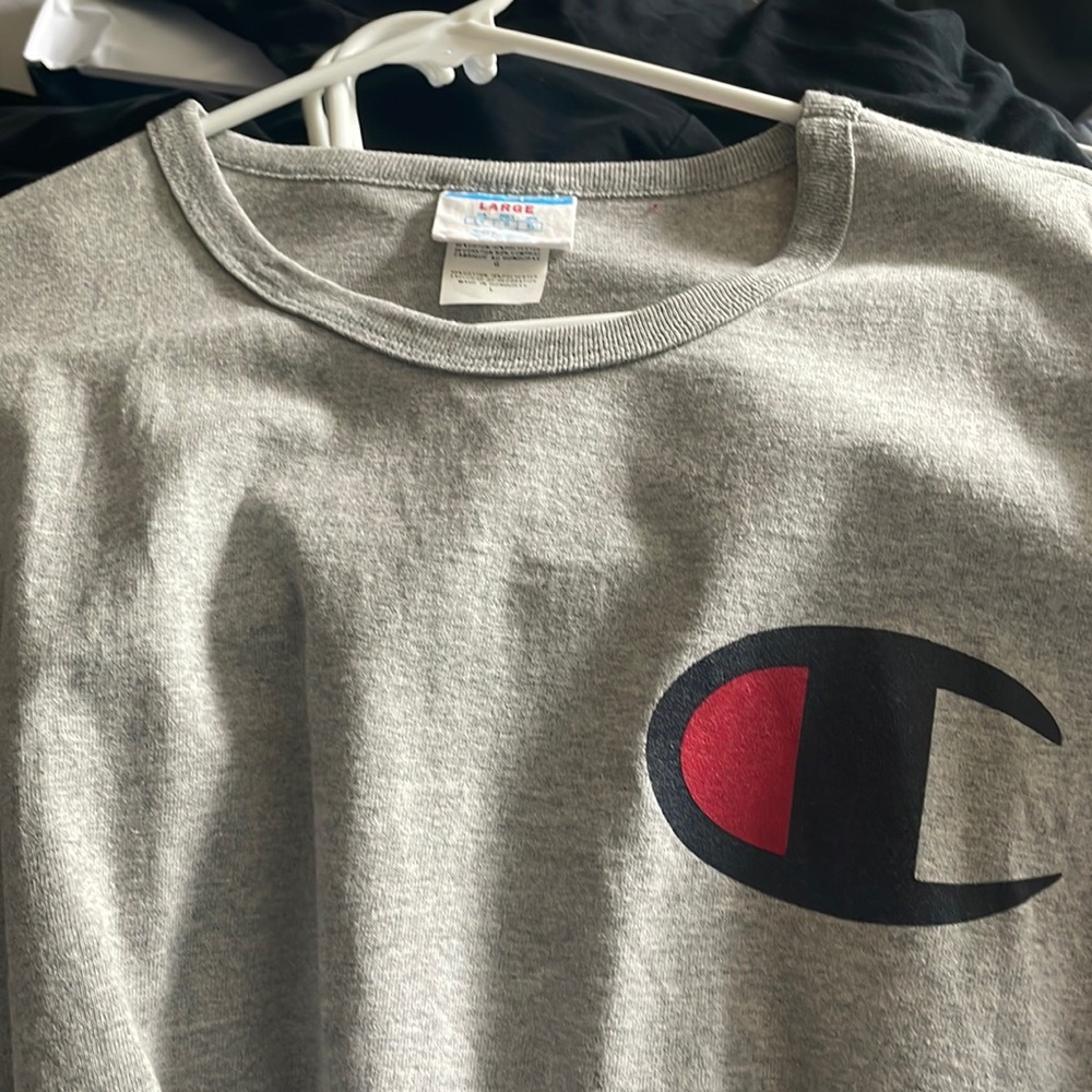 Grey xl long sleeve champion